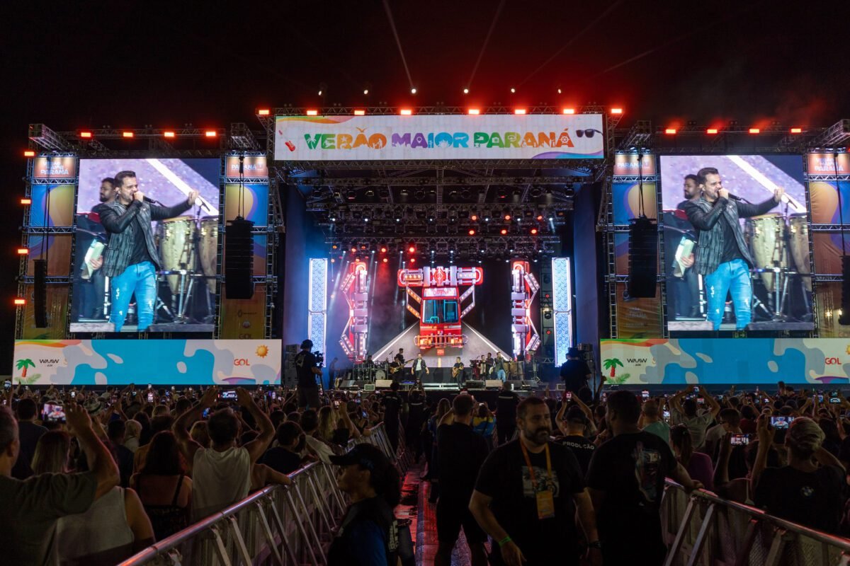 Verão Maior Paraná já levou mais de um milhão de público aos shows nacionais
