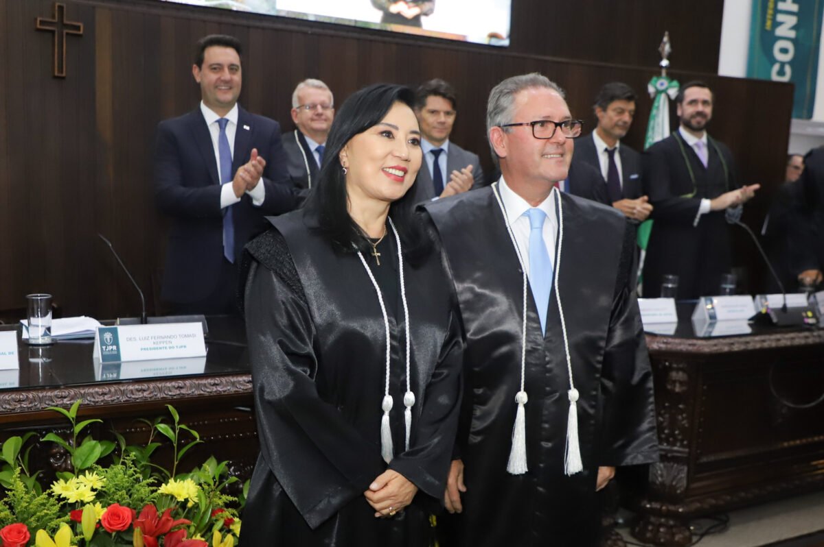 Governador participa da posse da primeira mulher a presidir o TJPR