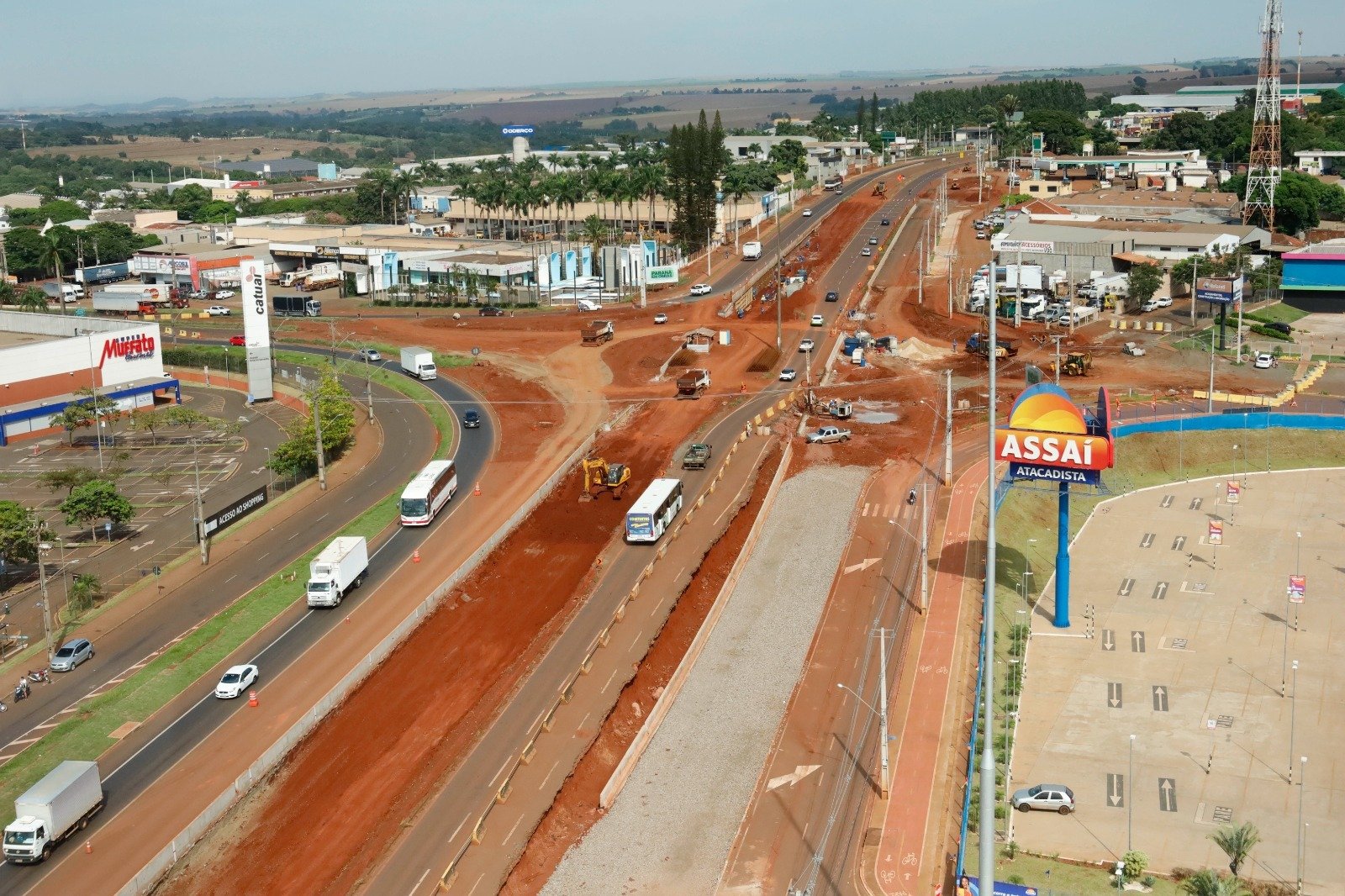 Obra na Região do Trevo do Catuaí