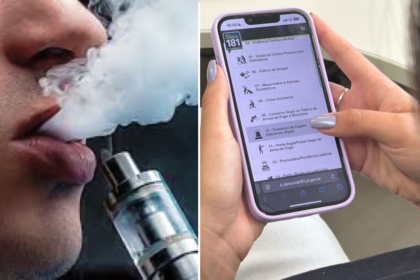 População pode informar venda de cigarros eletrônicos por meio do Disque-Denúncia 181
