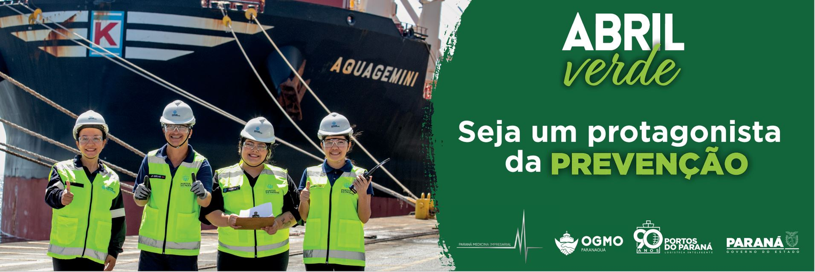 Portos do Paraná lança campanha Abril Verde 2025