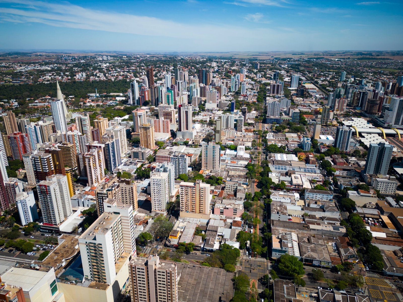 Maringá, Paraná, imagen de drone 10-04-2025 (Crédito: Thiago Louzada)