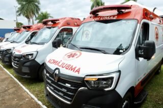 Prefeitura recebe cinco novas ambulâncias para o Samu