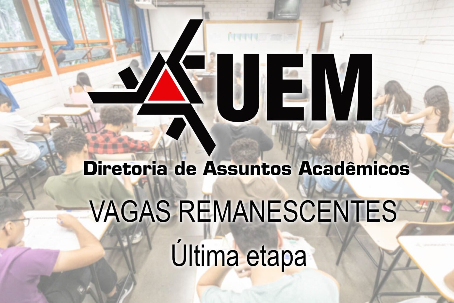 Vagas na Universidade Estadual de Maringá (UEM)