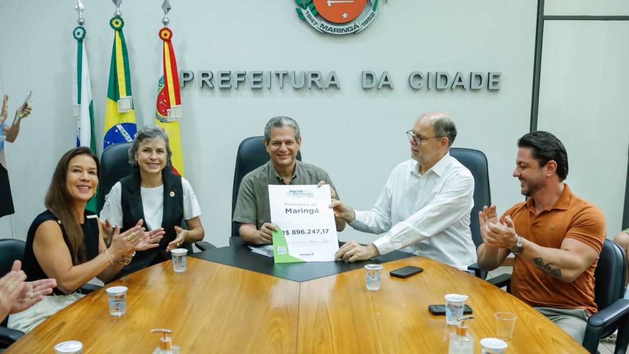 Prefeitura de Maringá recebe repasse de R$ 896 mil para projetos de inovação