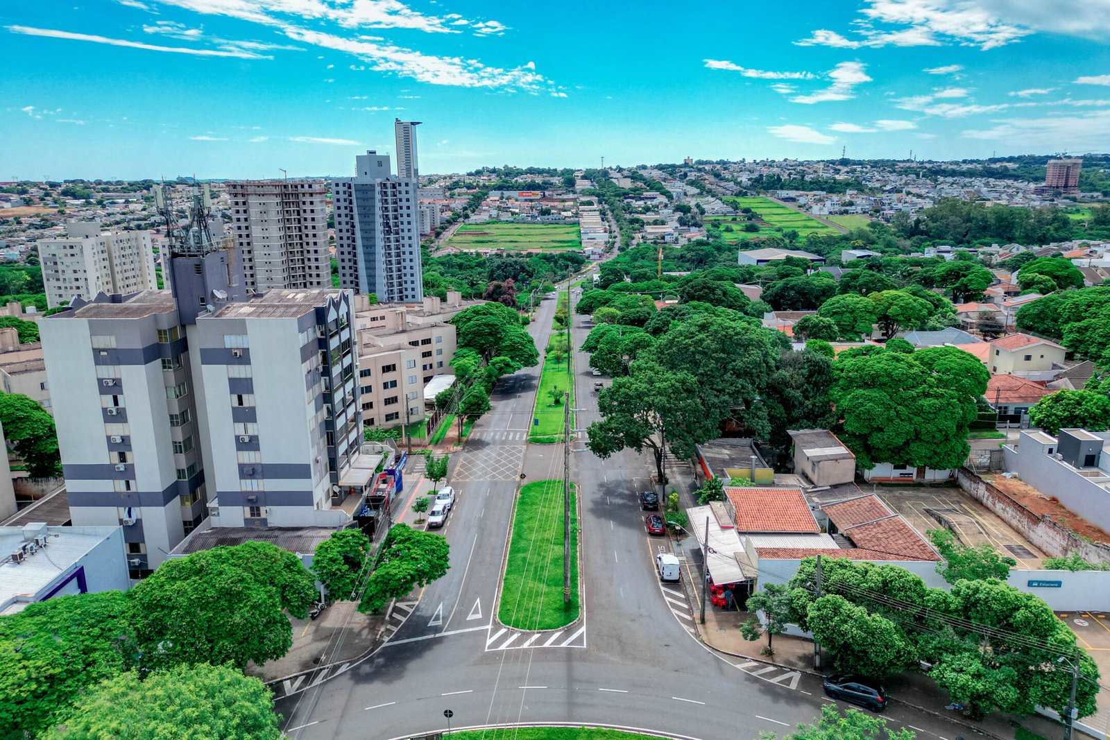 Maringá vista da região da Avenida Nildo Ribeiro.