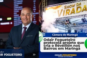 Odair Fogueteiro protocola projeto que cria o Réveillon nos Bairros em Maringá
