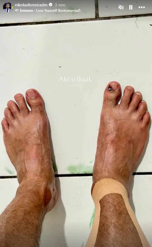 Nikolas Ferreira completa jornada de 240km a pé