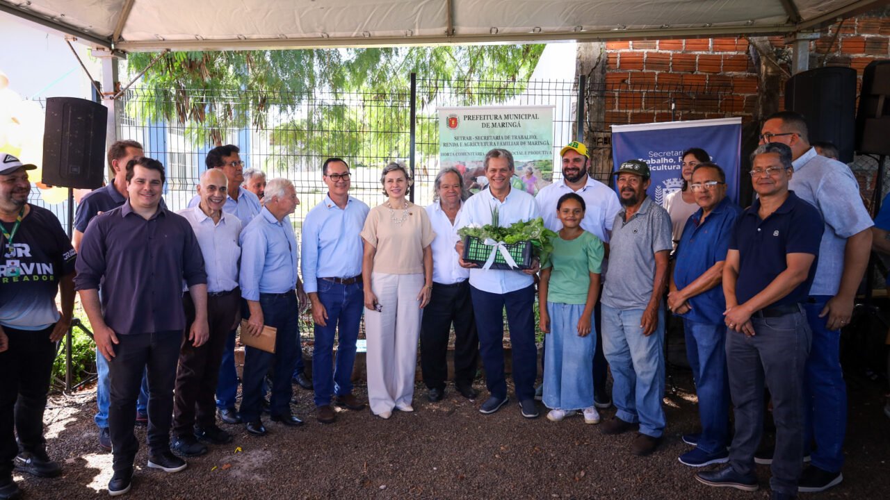 Prefeito Silvio Barros entrega nova horta comunitária no Jardim Santa Felicidade