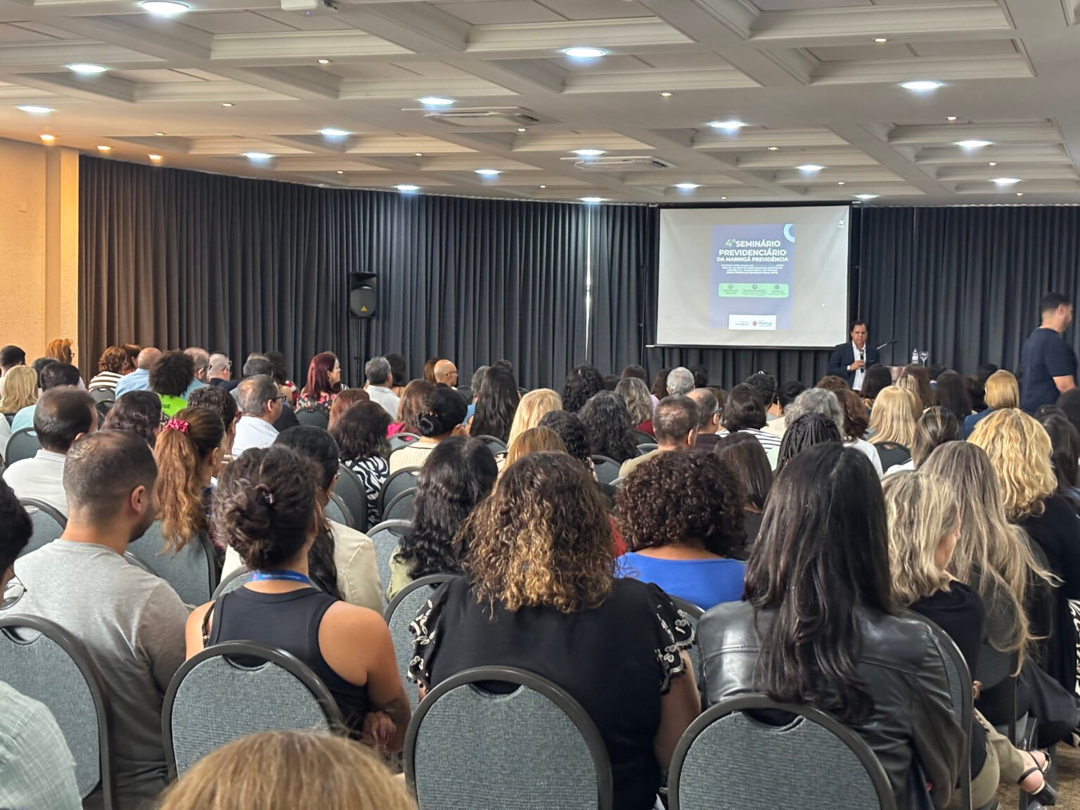 Seminário teve como objetivo ampliar o conhecimento sobre aspectos previdenciários. (Crédito: Jessie Ribeiro/PMM)