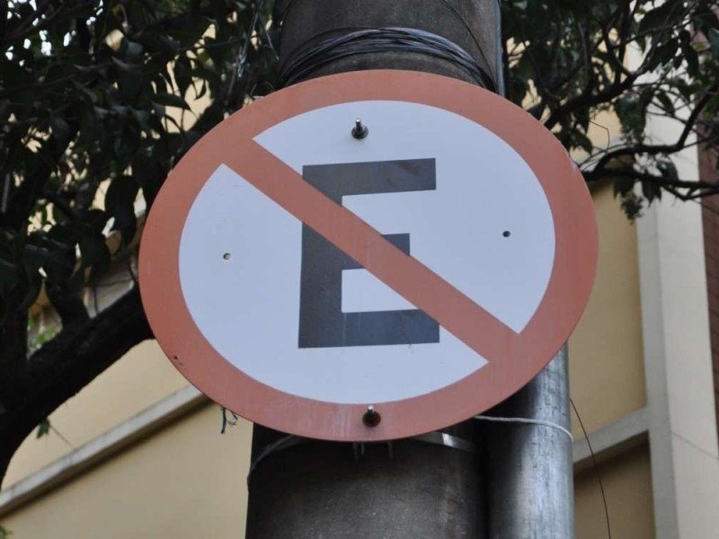 Placa Proibido Estacionar