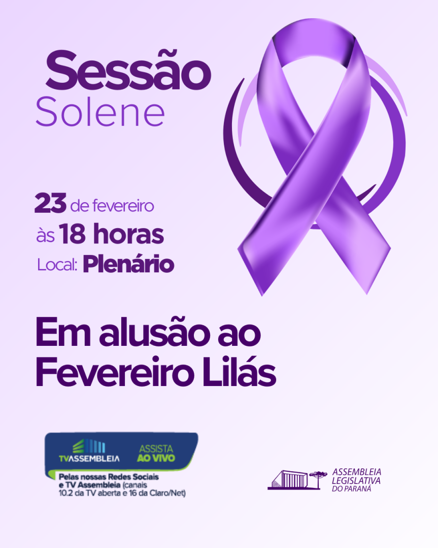 Sessão Solene do Fevereiro Lilás