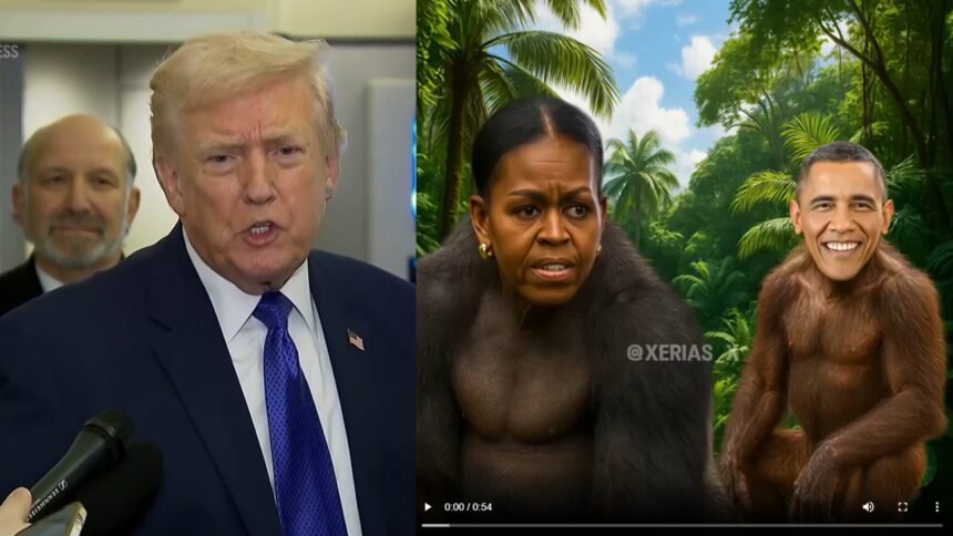 Trump e o casal Obama