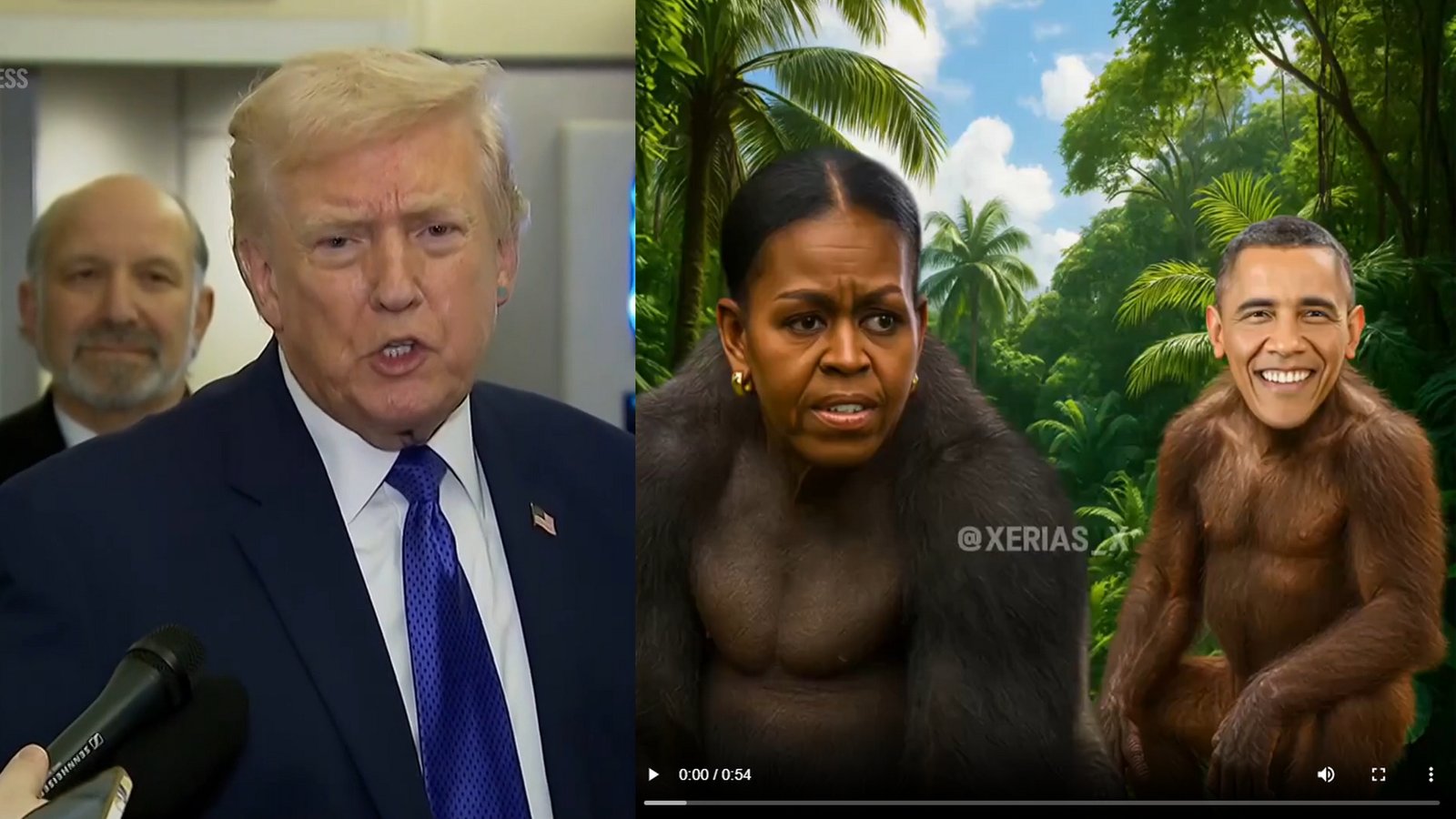 Trump e o casal Obama