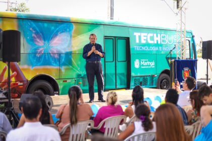 Prefeito Silvio Barros lança ‘TechBus’, projeto itinerante que leva tecnologia e inovação às escolas municipais de Maringá