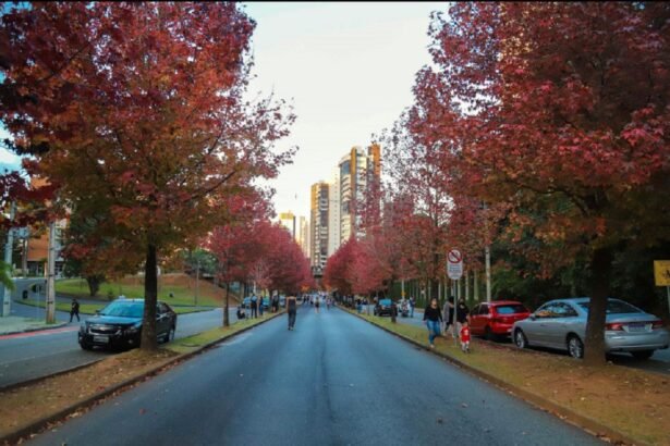 Céu nublado no Paraná durante o início do outono