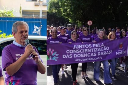 Maringá se une em caminhada pelo Fevereiro Lilás e conscientização de doenças raras