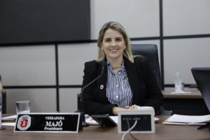 Vereadora Majô, presidente da Câmara Municipal de Maringá