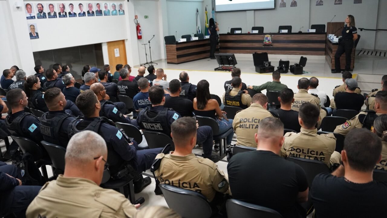 Forças de segurança realizam instrução integrada sobre preservação de local de crime em Sarandi