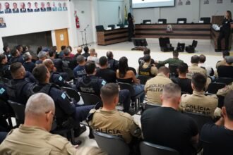 Forças de segurança realizam instrução integrada sobre preservação de local de crime em Sarandi