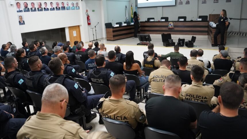 Forças de segurança realizam instrução integrada sobre preservação de local de crime em Sarandi