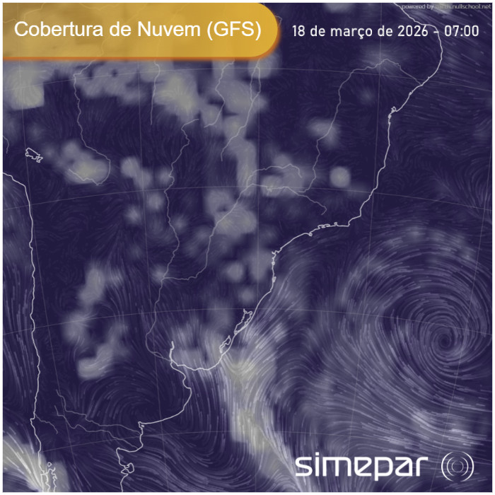 Alerta de Tempestades: Baixa Pressão e Instabilidade Avançam sobre o Paraná nesta Quarta