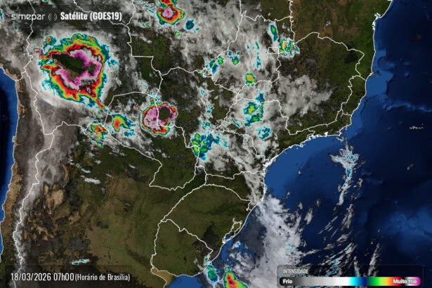 Alerta de Tempestades: Baixa Pressão e Instabilidade Avançam sobre o Paraná nesta Quarta