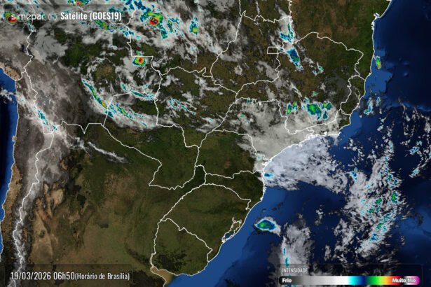 Paraná tem quinta-feira de chuvas irregulares e calor de 33°C na fronteira