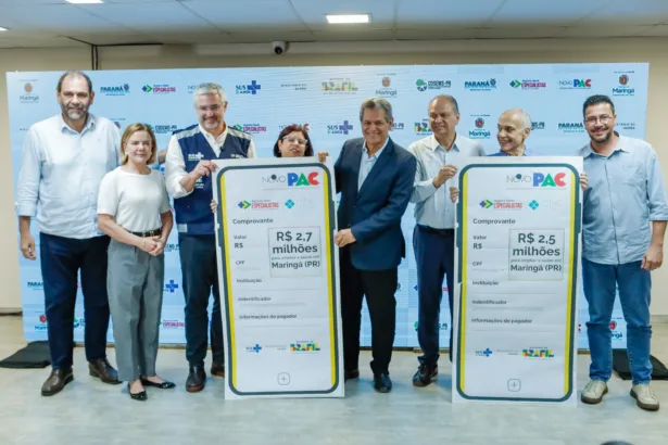 Prefeitura de Maringá garante R$ 5,3 mi para construção de nova UBS e Caps AD III; programa Agora Tem Especialistas recebe R$ 8 mi