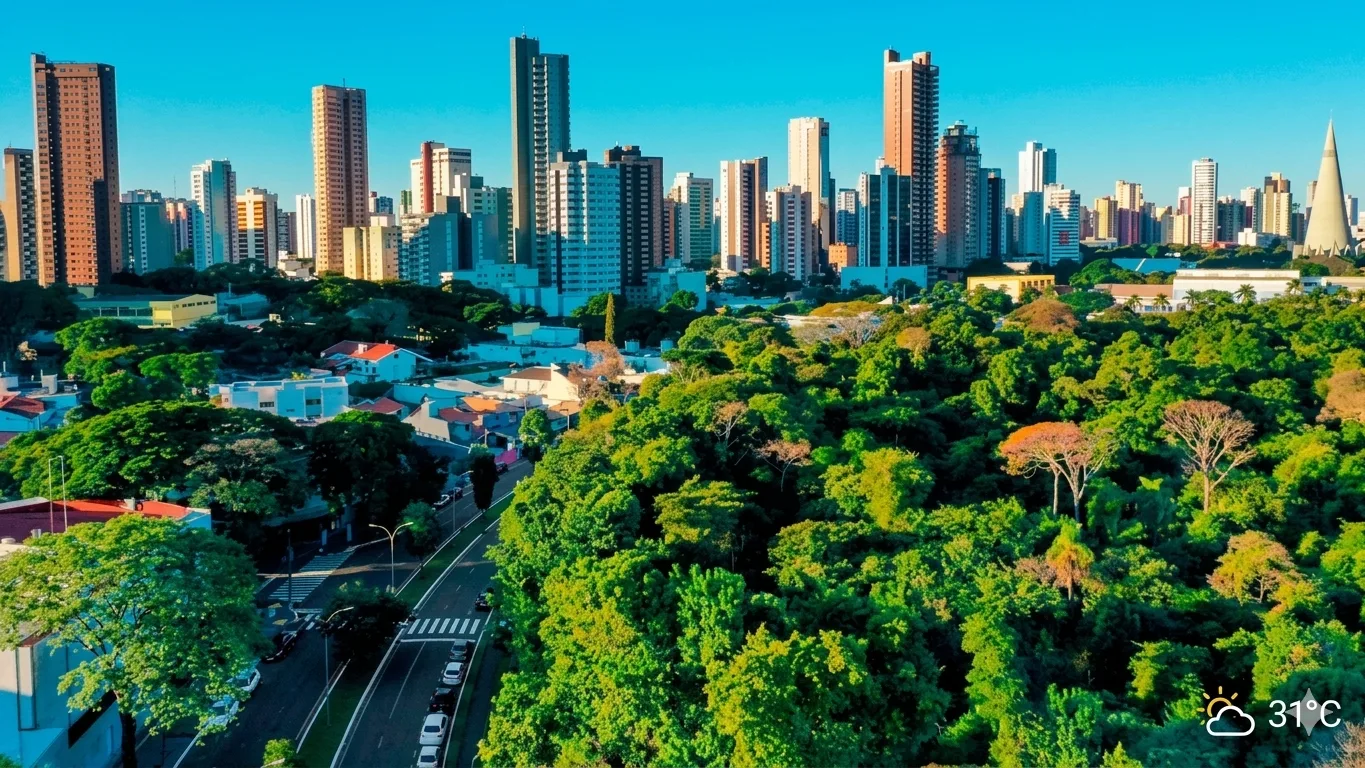 Maringá, cidade do estado do Paraná.