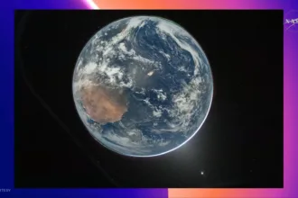 Missão Artemis 2 captura primeira imagem ao vivo da Terra a partir da cápsula Orion
