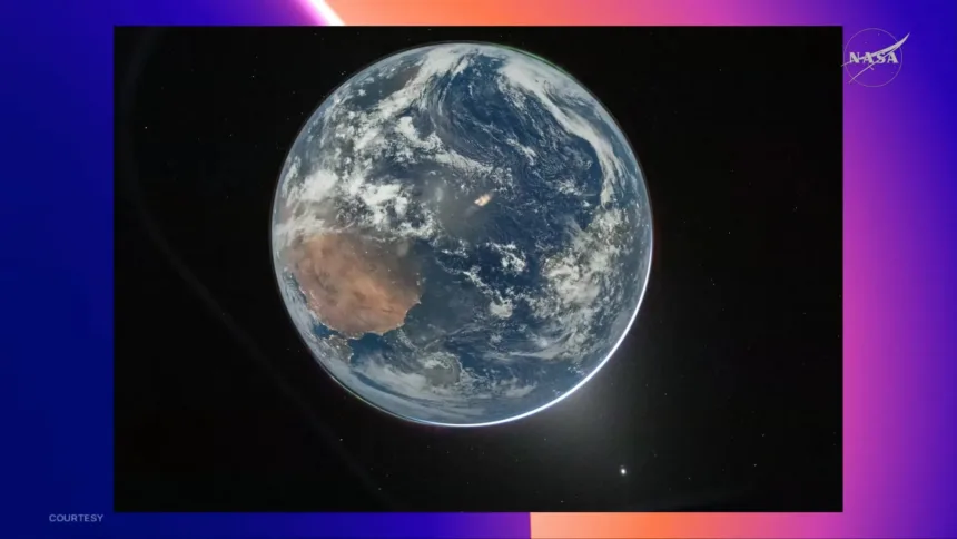 Missão Artemis 2 captura primeira imagem ao vivo da Terra a partir da cápsula Orion