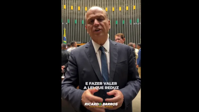 Ricardo Barros é a favor da dosimetria para as pessoas que participaram da manifestação de 8 de janeiro de 2023 e que foram desproporcionalmente condenadas.