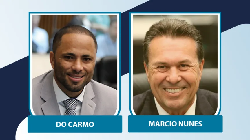 Deputados Marcio Nunes (PSD) e Do Carmo (Podemos)