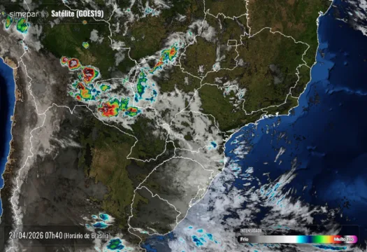 Terça-feira de sol e calor predomina no Paraná, mas com nebulosidade no leste
