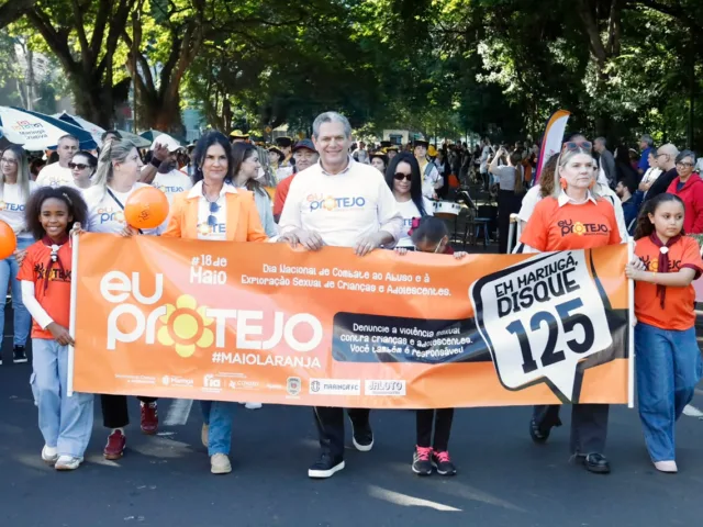 Caminhada Maio Laranja mobiliza comunidade no Parque do Ingá pelo combate ao abuso e à exploração de crianças e adolescentes