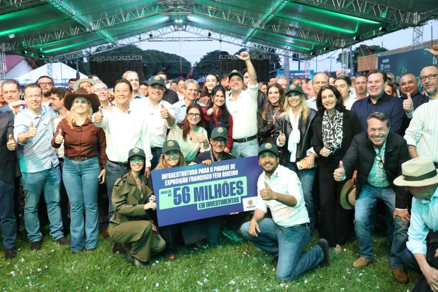 Na Expoingá, governador anuncia R$ 53,8 milhões para ampliar e modernizar parque de exposições