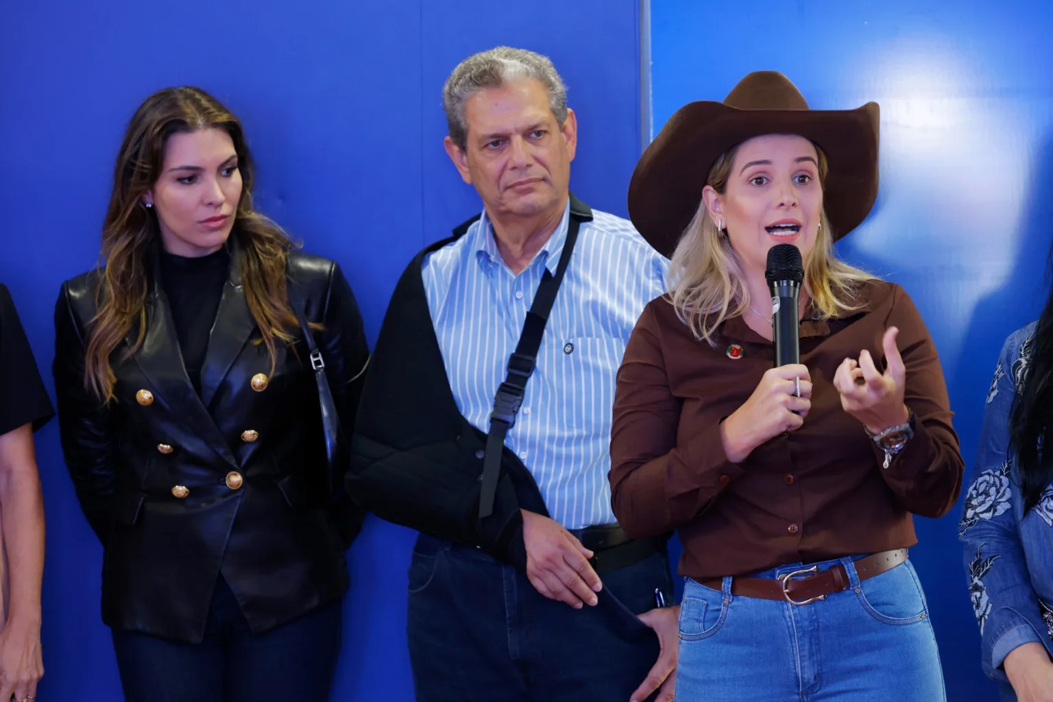 A presidente da Câmara, vereadora Majô
