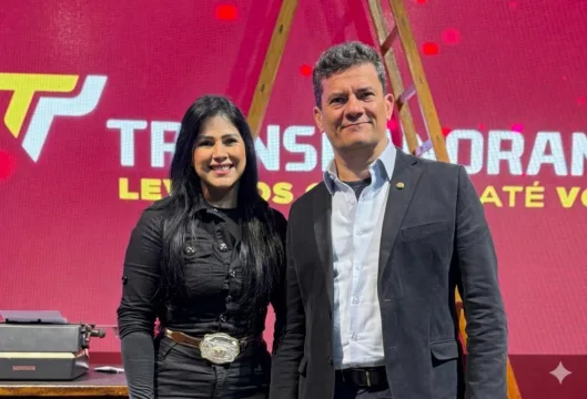Giselli Bianchini e o senador Sérgio Moro