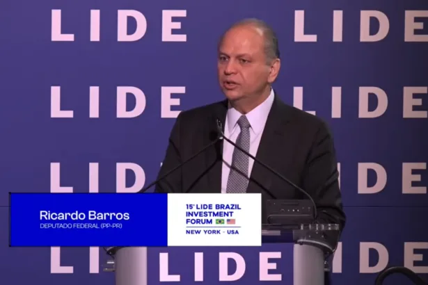 O deputado federal Ricardo Barros no 15º LIDE Brazil Investment Forum