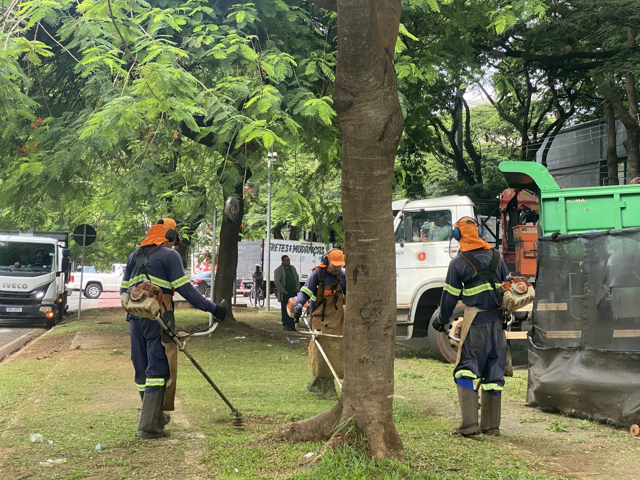 serviços de infraestrutura e limpeza urbana