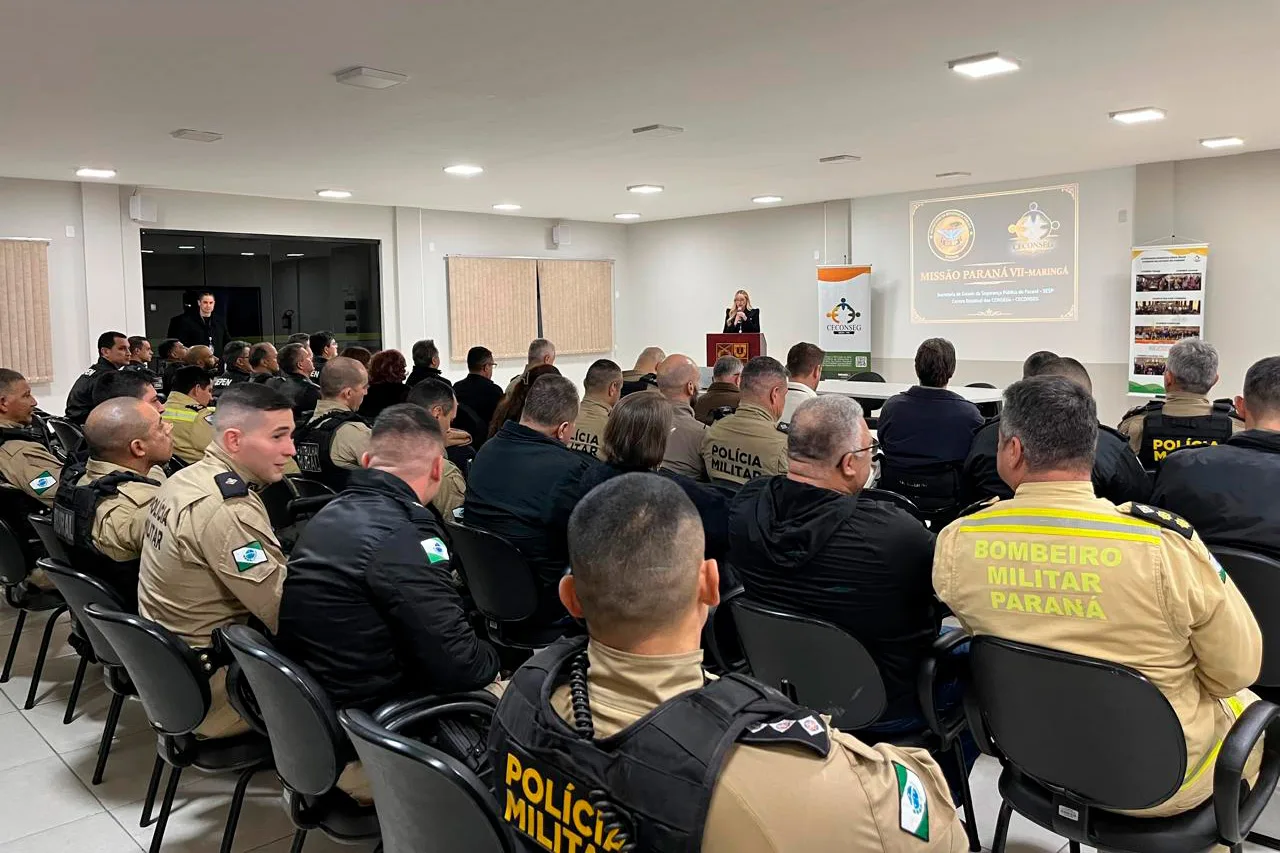 Forças de segurança promovem encontro comunitário para fortalecer ações em Maringá