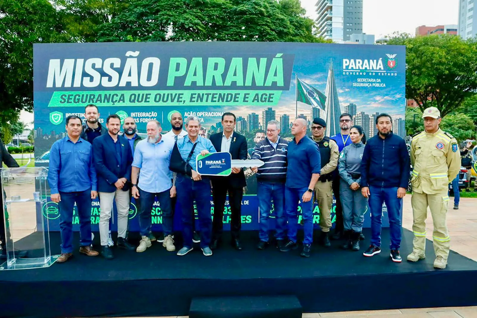 Entrega de 75 novas viaturas reforça atuação das forças de segurança em Maringá e região