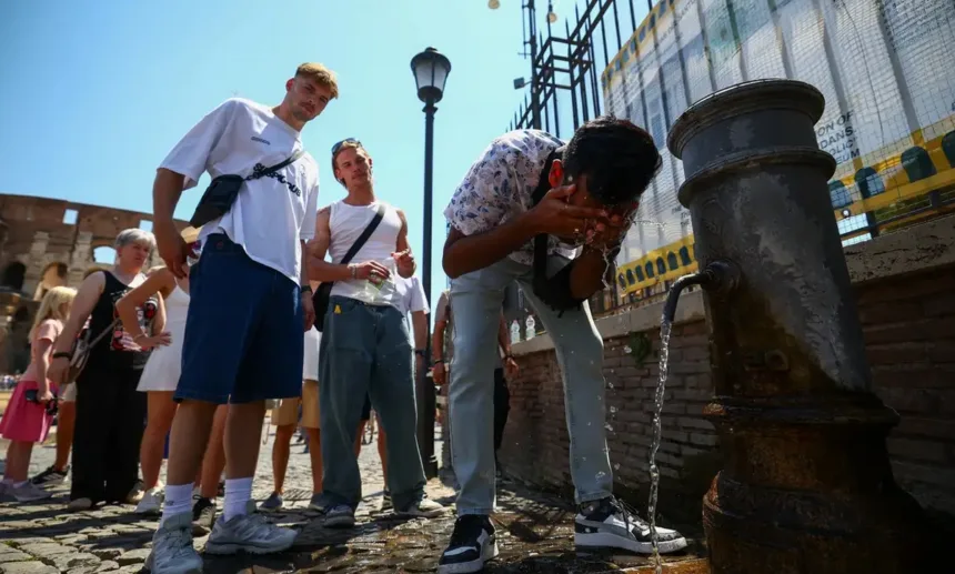Onda de calor extremo na Europa