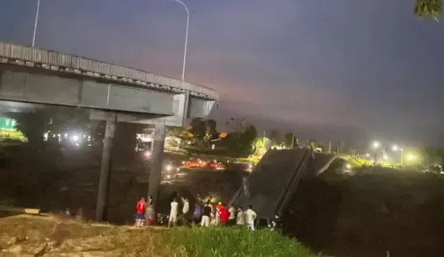Quatro ficam feridos em desabamento parcial de ponte de R$ 36 milhões no Acre