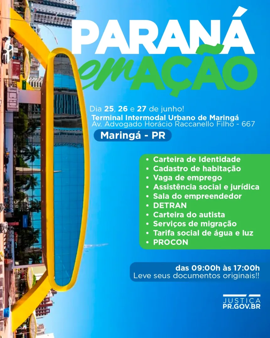 Paraná em ação oferece serviços gratuitos em Maringá