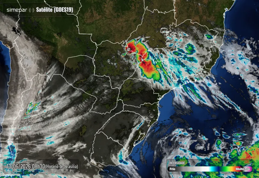frio chuva forte paraná alerta simepar