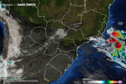 Previsão do tempo radar Simepar