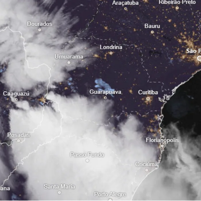 Previsão do tempo: frente fria traz chuvas fortes, risco de temporais e queda nas temperaturas no Paraná