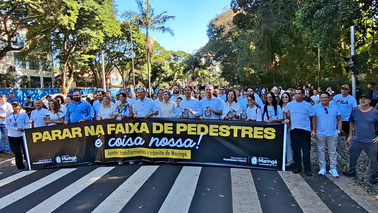Prefeitura de Maringá lança campanha "É coisa nossa" por um trânsito mais seguro